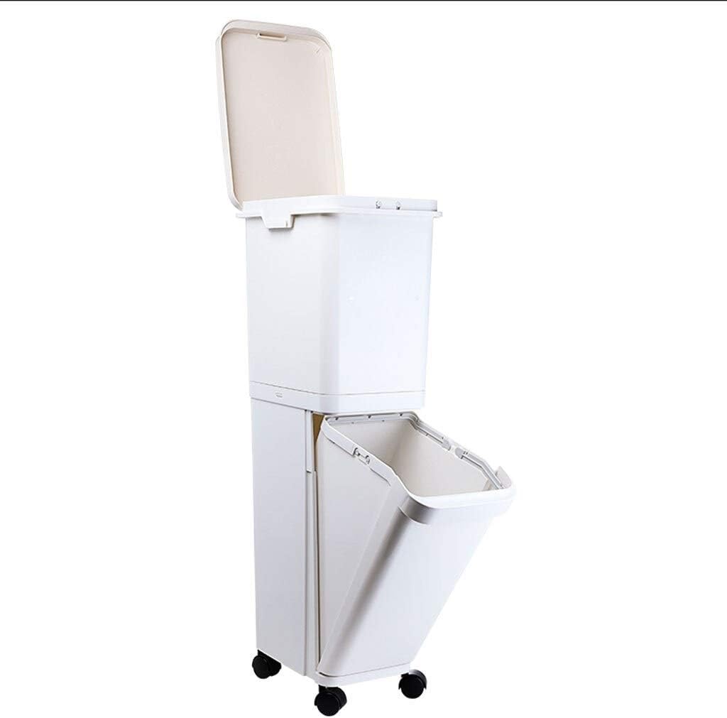 Dustbin Large Kitchen Trash Can Classification Doublelayer Home Living