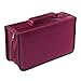 Nizzco 128 Disc CD/DVD Portable Wallet,CD Case Bag Album Box,Storage Organizer Holder,Protective DVD Storage,Rose