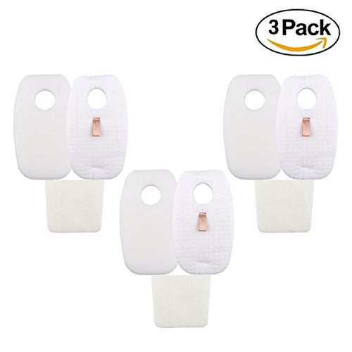 3-Pack Replacement Rocket DuoClean for Shark HV380, HV380W, HV381, HV382, HV383, HV384Q Filter Set,6 pre-filters (3Foam+3Felt) and 3 post-filters, Compare to Shark Part# XFFH380 XPSTFH380, Aunifun