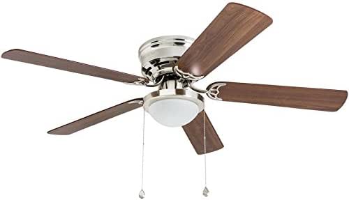 Harbor Breeze Armitage 52 In Brushed Nickel Indoor Flush Mount