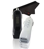 Omni INC 2PCS Black and White Dual Port USB Car Charger 2.4Amps / 12W Dual USB Car charger Designed for Apple and Android Devices