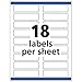 Avery Extra Large File Folder Labels, Removable Adhesive, Matte White, 15/16