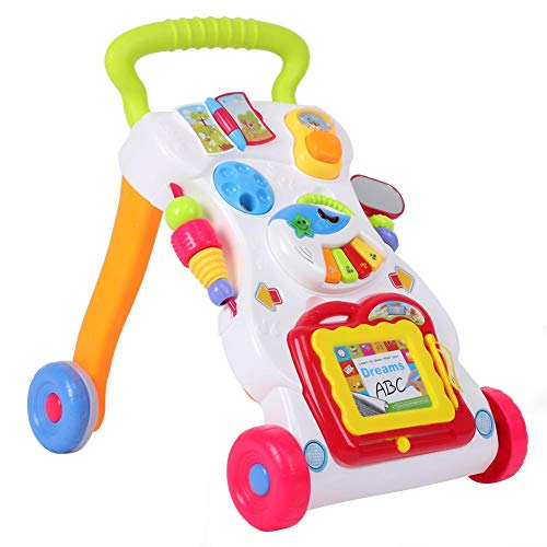 Electric Baby Walker, Multifunction Trolley Walker Kid Early Learning