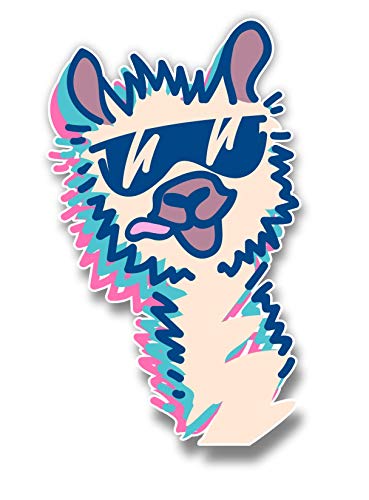 Llama with Glasses Sticker