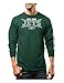 NFL New York Jets Men's Tackle Trap Program Long Sleeve Crew Neck Fleece Tee, Large, Dark Green