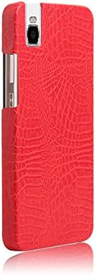 Fqwhenanlizhiyafushigs لهواوي هونر 7i شوت X نمط جلد تمساح كلاسيكي فاخر نحيف للغاية غطاء حماية صلب من البولي يوريثان مضاد للخدش لهاتف هواوي اونور 7i شوت X احمر Amazon Ae