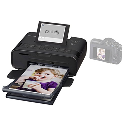 Canon SELPHY CP1300 Compact Photo Printer (Black) + 2X Canon KP108IN