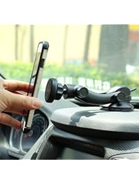 IKOPO Magnetic Car Cellphone Mount Holder,Suitable for iPhone Mini Samsung Galaxy LG Nexus & More Smartphones(Black)