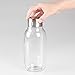 iDesign Onza Plastic Food Storage Bottle with Lid for Kitchen Pantry, Cabinet, Canister to Hold Candy, Milk, Nuts, Juices, Creamer, BPA-Free, 4.25