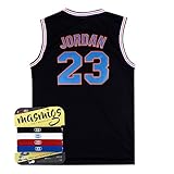 Jordan 23 Black Space Jam Men Size Jersey Basketball Jersey Include Free Themed Wristbands Gift