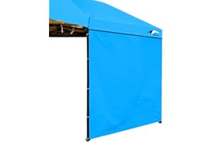 MQoutdoor 10x10 Canopy Sidewalls, Side Walls for 10x10 Pop up Tent, Side Tent Panels Sunwalls, Sky Blue, 10x10ft