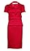 Tahari ASL Womens Petites Renee Textured Short Sleeves Skirt Suit