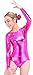 speerise Women Long Sleeve Shiny Metallic Spandex Gymnastics Leotard