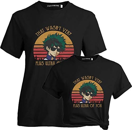 My Hero Academia T-Shirt, Japanese Anime Fashion Cartoon T-Shirt Novelty Round Neck Short Sleeve Summer Tees T-Shirts for Men Women and Anime Fans