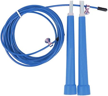 New Speed Steel Wire Skipping Adjustable Jump Rope Fitness Sport Exercise Cardio Crossfit Equipment Skip (Blue)
