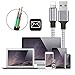 iPhone Charger,BESWASUD Lightning Cable 3pack 6ft Extra Long Nylon Braided Syncing and Fast Charging Cord
