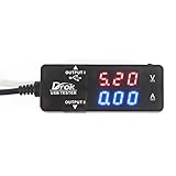 DROK USB 2.0 Digital Multimeter, Ammeter Voltmeter Capacitance and Watt Meter, 7 Modes Multi Tester