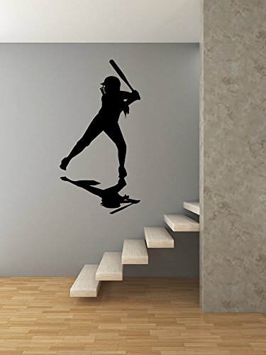 Softball Gifts Large Wall Decal. Vinyl Wall Decal. Great Softball Bats Fastpitch Decal For College Softball, Girls Softball and Women Softball Players. - Thumbnail 3