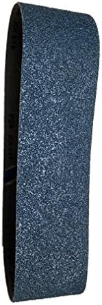 Sungold Abrasives67927 Blue Zirconia Cloth 100 Grit Sanding Belts, 3 Pack, 6" X 48"