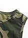 Joeoy Women's Summer Sleeveless Camouflage Print Casual Crop Tank Top Shirts-S