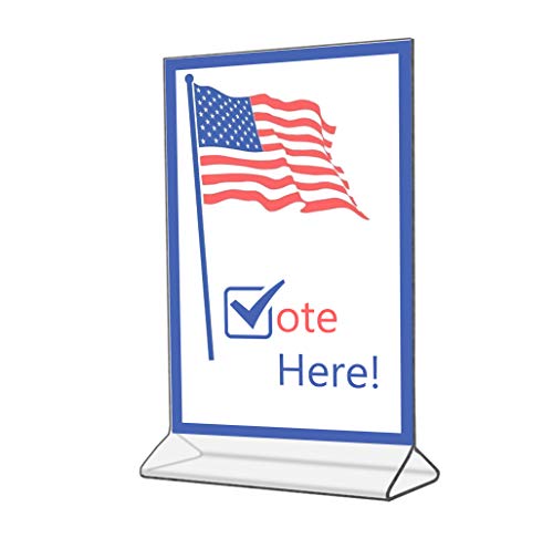 ChefLand 5" X 7" Acrylic Sign Holder/Clear Table Card Display/Plastic Upright Menu Ad Frame (Pack of 12) - Thumbnail 6