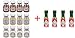 Ultimate Miniature Condiments Combo (Ketchup, Mustard, Mayonnaise and Tabasco) 4 Bottles each - Pack of 16