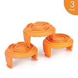 Eventronic Trimmer Replacement Spool Cap Covers Compatible with Worx String Trimmers (3-Pack)