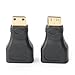Postta Mini HDMI Adapter(2 Pack) Male to Female Gold Plated HDMI Connector