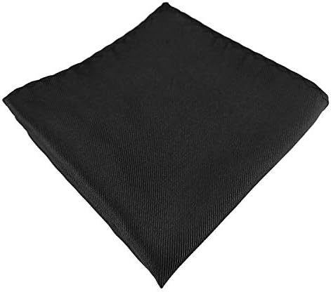 Mens 100% Silk Pocket Square Solid Hankerchief -Various Colors