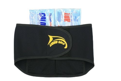 Liquid Gold Sports Therapy Back Support Relief Belt (Large/Xlarge fits 36" thru 48" waist size)