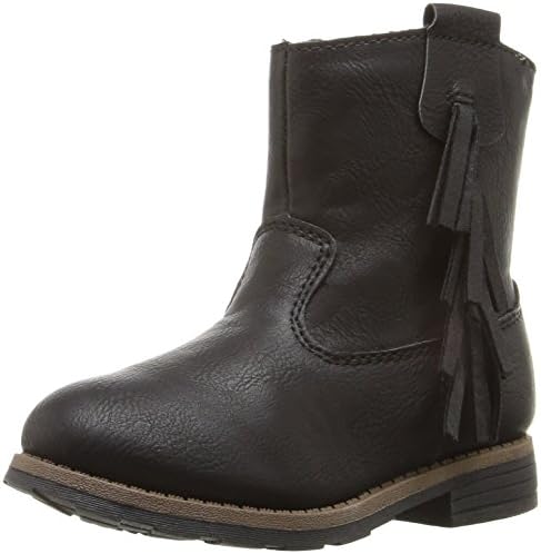 carter's Girls' Apache Boot, Black, 8 M US Toddler