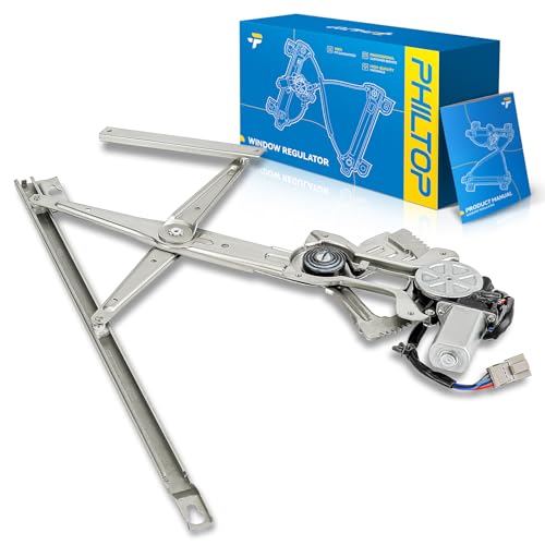 PHILTOP Front Left Driver Side Power Window Regulator and Motor Assembly Compat…