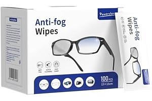 Pre-Moistened Lens Cleaning Wipes, 100 Pcs Cleaning Wipes for Glasses, Computer & Laptops Screens, Smart Phones, Optical Lens