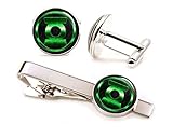 Green Lantern Tie Clip Tack, The Justice League Jewelry, Avengers Cufflinks, Cuff Links Link, Groomsmen Gift Wedding Party Gifts Father's Day Present Birthday Presents