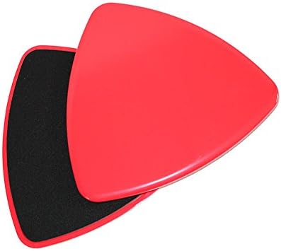 Core Sliders, hayootech Exercise Gliding Discs. Abdominal and Glutes Exercise tool for Home and Gym Work Out (triangle, Red)