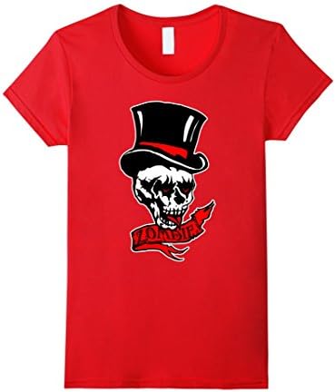 Womens Top Hat Zombie Large Red