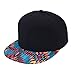 VEGALI Fashion Cool Adjustable Snapback Hip-hop Golf Baseball Cap Hat Unisex (C124-Black)