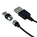 SOJITEK Genuine Detachable Magnetic Charging Charger (No Data Sync, No Fast Charge) 5FT (1A) Cable with USB Type C Magnetic Connector for USB Type C to USB Type A