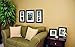 Gallery Perfect 7 Piece Black Photo Frame Decorative Art Prints & Hanging Template, Set of 2 Gallery Wall Kits