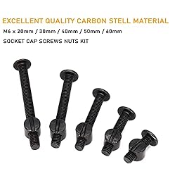 binifiMux 50pcs Crib Hardware Screws, M6 x