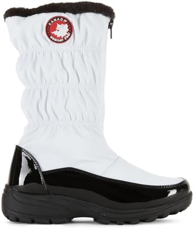 women's winter dress boots canada Royal Canadian Women's Dalhousie Tall Winter Boots, Waterproof Leather - Burgundy