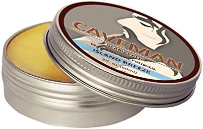 Caveman Island Breeze Beard Balm, Leave in Conditioner, All Natural Beard Balm and Mustache Wax