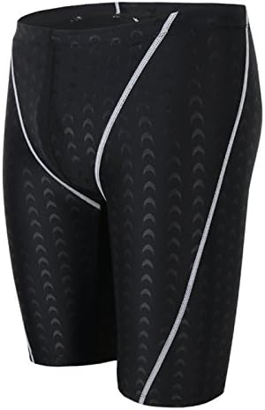 Professional Men Competitive Swim Trunks Shark Skin Swimwear Brand Solid Jammer Swimsuit Fifth Pant