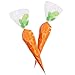 HANSGO Carrot Bag, 100PCS Easter Candy Bags Jelly Bean Candy Bag Cellophane Cone Bags Cookies Bags with Twist Ties