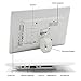 10.1 Inch Hi-Res TFT LED Digital Photo Frame & HD Video(1080P/720p)&Music Playback with 8GB Memory Card -White