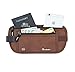 Travelambo Money Belt RFID Blocking Travel Wallet Passort Holder With Bonus RFID Sleeves Minimalist Wallet (RFID sleeves brown)