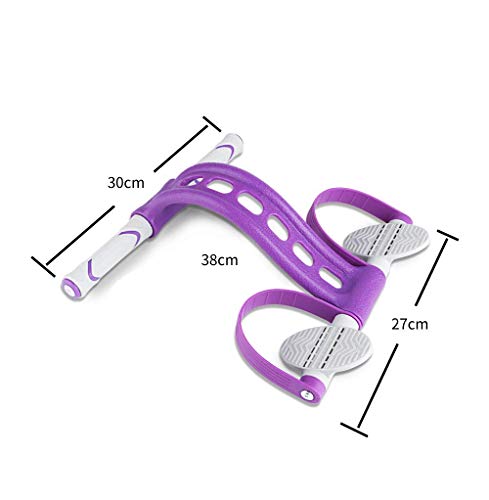 INTEFE Upgrade Multifunction Tension Rope Elastic Sit Up Pull Rope with Antiskid Design Foot Pedal & Solid Resistance Band Strap Fitness Equipment for Legs/arms/abs Exercise Workout