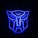Spoya Blue The Transformers Autobots Wired CREE 3W LED Car Door Logo Shadow Ghost Light Welcome Courtesy LED Projector Lights
