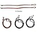 Kenkio 5 Pieces Eyeglass Cord PU Leather Eyeglass Straps Eyeglass Retainer