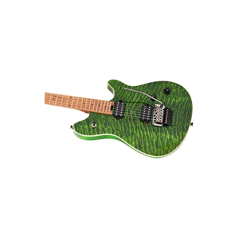 EVH Wolfgang Standard QM Electric Guitar Transparent Green